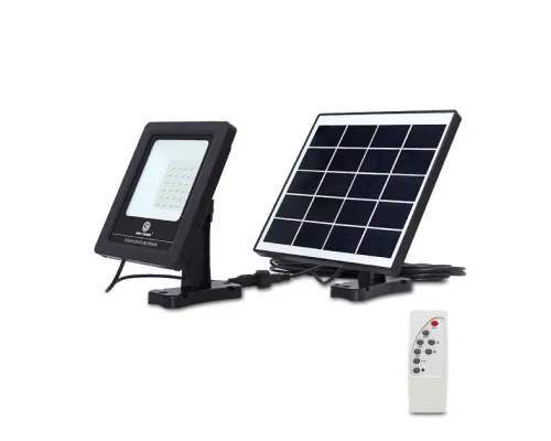 Ліхтар настінний із датчиком руху та сонячною панеллю Easy Power EP-026b Чорний