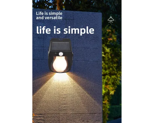 Ліхтар на сонячній батареї з датчиком руху Solar Wall Lamp COBA CL-118 Ліхтар на сонячній батареї з датчиком руху Solar Wall Lamp COBA CL-118