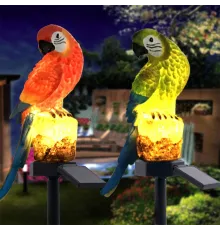 Садовий ліхтар SOLAR PARROT на сонячній батареї Папуга