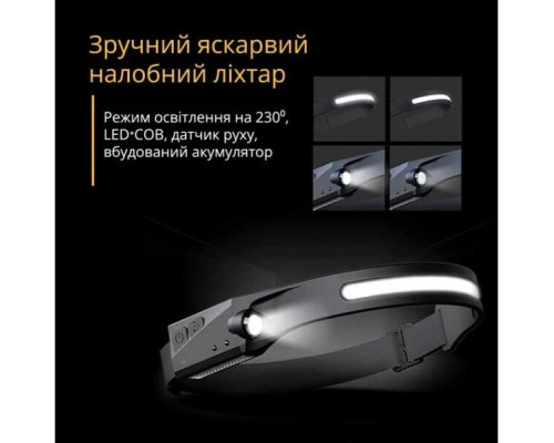 Налобний сенсорний ліхтар BL-G28 All Perspectives Induction Headlamp Гнучкий акумуляторний LED ліхтарик Налобний сенсорний ліхтар BL-G28 All Perspectives Induction Headlamp Гнучкий акумуляторний LED ліхтарик