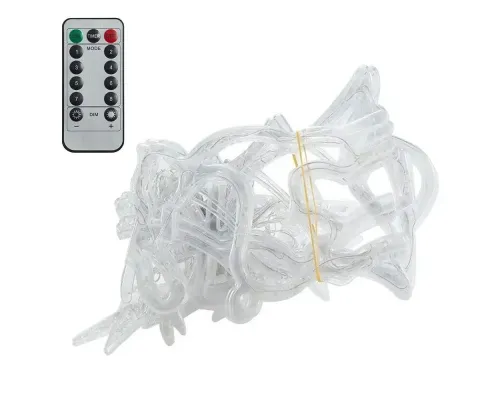 Гірлянда-штора з фігурками 2,5 м (138 LED), від 220V, Біла/Гірлянда новорічна