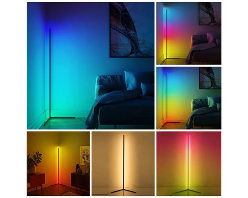 Підлогова кутова RGB-лампа торшер з пультом керування 1,2 м Кутовий підлоговий нічник світильник Підлогова кутова RGB-лампа торшер з пультом керування 1,2 м Кутовий підлоговий нічник світильник