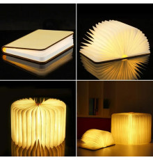 Настільна лампа світильник у формі книги Foldable Book Lamp Нічник для дитячої кімнати 7259