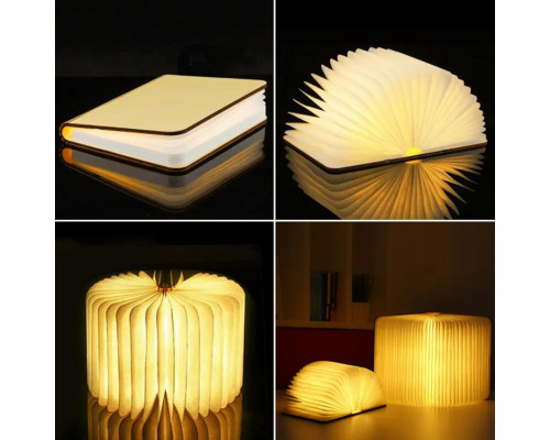 Настільна лампа світильник у формі книги Foldable Book Lamp Нічник для дитячої кімнати 7259