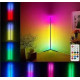 Підлогова кутова RGB-лампа торшер з пультом керування 1,2 м Кутовий підлоговий нічник світильник