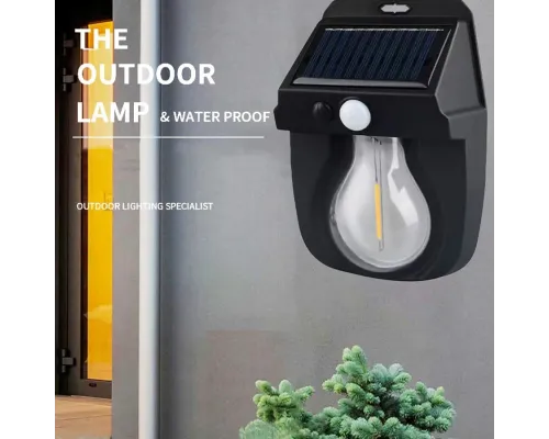 Ліхтар на сонячній батареї з датчиком руху Solar Wall Lamp COBA CL-118 Ліхтар на сонячній батареї з датчиком руху Solar Wall Lamp COBA CL-118