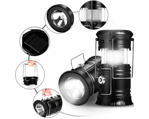 Кемпінгова LED-лампа X-BAIL BL-5800 з ліхтариком і сонячною панеллю