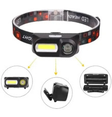 Налобний ліхтар BL 1801A/1804A COB XPE + сенсор 18650 USB charge ⁇ Ліхтарик на голову акумуляторний