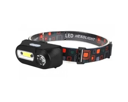 Налобний ліхтар BL 1801A/1804A COB XPE + сенсор 18650 USB charge ⁇ Ліхтарик на голову акумуляторний