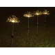 Ліхтар садовий Феєрверк на сонячній батареї 90 led HA-38