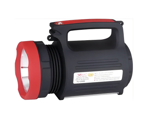 Потужний ліхтар-прожектор переносний LED Yajia YJ-2886 Black ручний