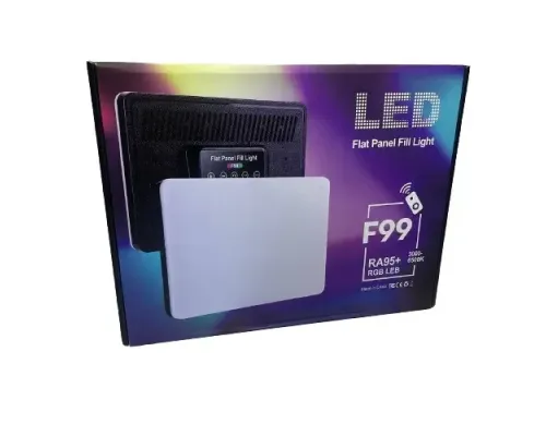 Fill Light F99 RGB для фото- та відеознімання LED Лампа Професійне Студійне Освітлення