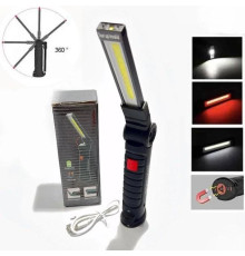 Світлодіодний ліхтар кемпінг LED COB BL-W52 магніт, гачок