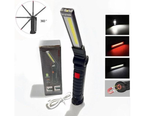 Світлодіодний ліхтар кемпінг LED COB BL-W52 магніт, гачок