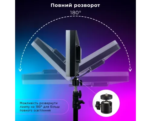 Fill Light F99 RGB для фото- та відеознімання LED Лампа Професійне Студійне Освітлення