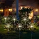 Ліхтар садовий Феєрверк на сонячній батареї 90 led HA-38
