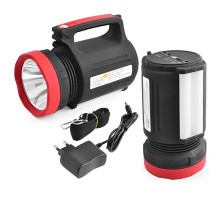 Потужний ліхтар-прожектор переносний LED Yajia YJ-2886 Black ручний