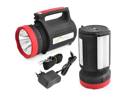 Потужний ліхтар-прожектор переносний LED Yajia YJ-2886 Black ручний