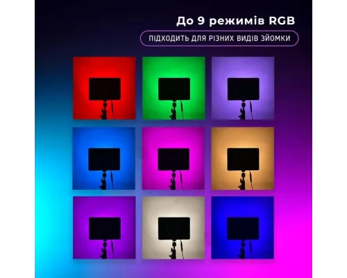 Fill Light F99 RGB для фото- та відеознімання LED Лампа Професійне Студійне Освітлення