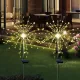 Ліхтар садовий Феєрверк на сонячній батареї 90 led HA-38