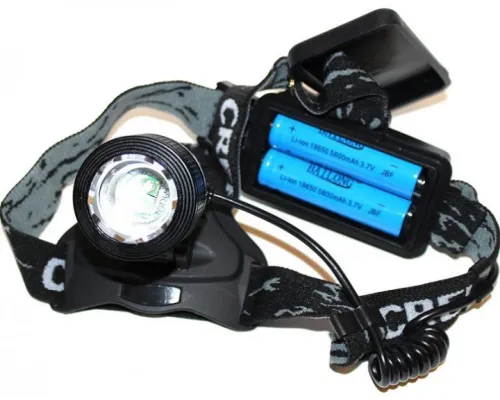 Налобный фонарь LED T6 со встроенным аккумулятором 2*18650 Bailong BL-2199-T6 черный Налобный фонарь LED T6 со встроенным аккумулятором 2*18650 Bailong BL-2199-T6 черный