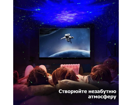 Нічник проєктор зоряного неба ВЕЛИКИЙ Космонавт — лазерний світильник проєктор астронавт із пультом Нічник проєктор зоряного неба ВЕЛИКИЙ Космонавт — лазерний світильник проєктор астронавт із пультом