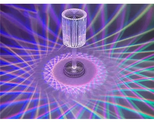 Декоративний LED світильник Crystal light, з пультом ДК/Настільна акумуляторна лампа Декоративний LED світильник Crystal light, з пультом ДК/Настільна акумуляторна лампа