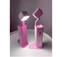 Настільна лампа-ліхтар Power Bank XANES. Рожевий і зелений