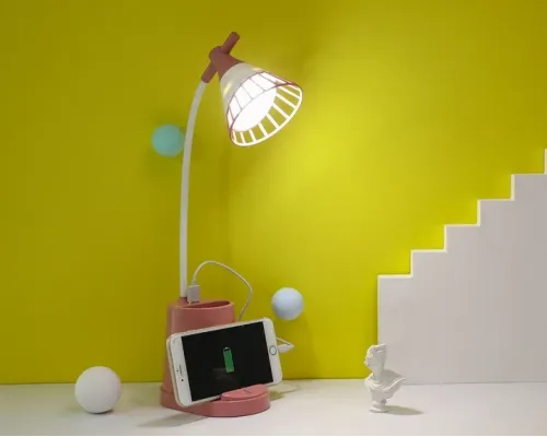 Лампа DESKTOP LAMP EL-2176 з функцією Powebank 1200mAh і тримачем телефона Лампа DESKTOP LAMP EL-2176 з функцією Powebank 1200mAh і тримачем телефона