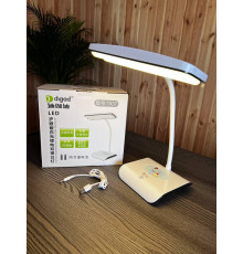 Настільна гнучка акумуляторна лампа digad 1937 з USB для роботи та навчання 48 LED 4W, біла