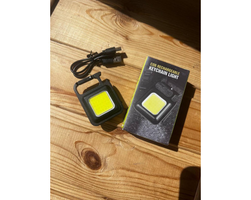 Ліхтарик брелок акумуляторний LED COB з карабіном і магнітом 500 mAh Ліхтарик брелок акумуляторний LED COB з карабіном і магнітом 500 mAh