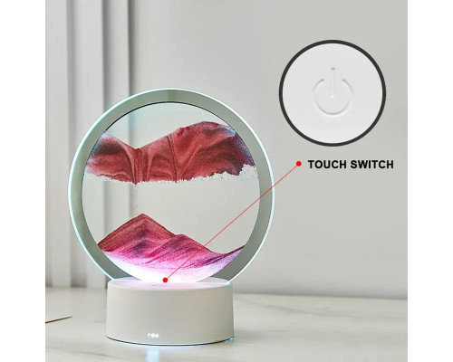 Настільна LED-лампа нічник Пісочний годинник 3D "Moving Sands Capes" USB Нічний світильник Настільна LED-лампа нічник Пісочний годинник 3D "Moving Sands Capes" USB Нічний світильник