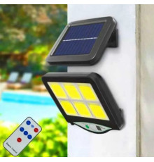 LED — вуличний світильник SL-F120 на сонячних батареях, автономний вологостійкий із датчиком руху для двору