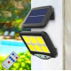 LED — вуличний світильник SL-F120 на сонячних батареях, автономний вологостійкий із датчиком руху для двору