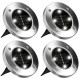 Вуличний світильник на сонячній батареї Solar Disk 8led-dm8 — садовий ліхтар
