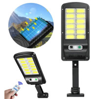 Вуличний ліхтар на сонячній батареї LED Solar Street Light BK-128B-12COB з датчиком руху та пультом