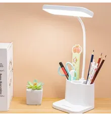 Світлодіодна настільна лампа Led table lamp qp-2209-B з USB-спід теплий і холодний біле світло