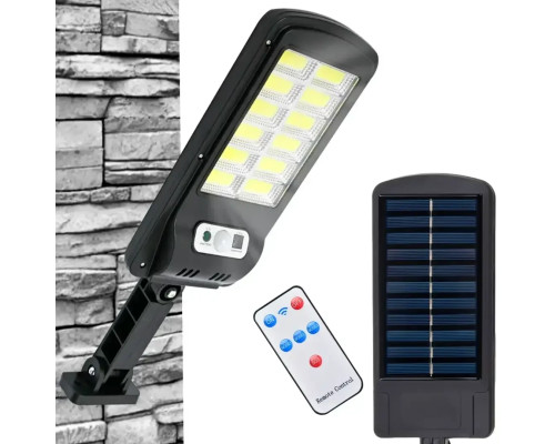 Вуличний ліхтар на сонячній батареї LED Solar Street Light BK-128B-12COB з датчиком руху та пультом Вуличний ліхтар на сонячній батареї LED Solar Street Light BK-128B-12COB з датчиком руху та пультом