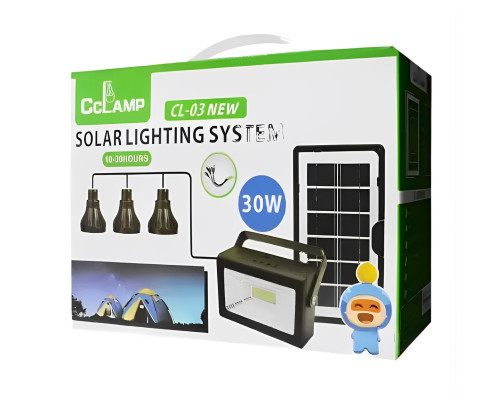 Багатофункціональний LED-ліхтар із сонячною панеллю CL03 Багатофункціональний LED-ліхтар із сонячною панеллю CL03