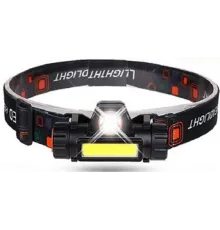 Ліхтар налобний акумуляторний із магнітом, 2 режими MA-101