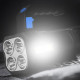 Світлодіодний ручний переносний ліхтар LF-S09 USB/Рожевий ліхтар на акумуляторі