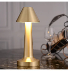 Настільна лампа металева з акумулятором Table Lamp Настільна сенсорна LED-лампа