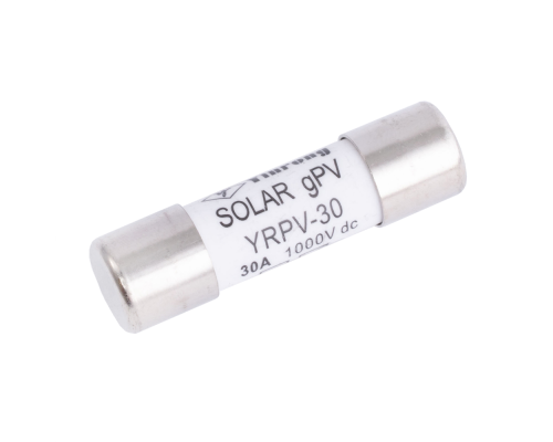 Плавкий запобіжник YROPV-30, 30A, 1000Vdc, 10×38mm, постійна напруга, 10 штук в упаковці, ціна за 1 штуку