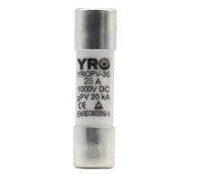 Плавкий запобіжник YROPV-30, 25A, 1000Vdc, 10×38mm, постійна напруга, 10 штук в упаковці, ціна за 1 штуку