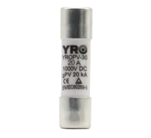 Плавкий запобіжник YROPV-30, 20A, 1000Vdc, 10×38mm, постійна напруга, 10 штук в упаковці, ціна за 1 штуку Плавкий запобіжник YROPV-30, 20A, 1000Vdc, 10×38mm, постійна напруга, 10 штук в упаковці, ціна за 1 штуку