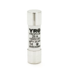 Плавкий запобіжник YROPV-30, 20-25A, 1000Vdc, 10×38mm, постійна напруга, 20 штук в упаковці, ціна за 1 штуку