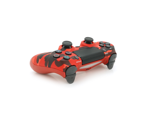 Геймпад Brazzers бездротовий для PS4 Wireless DUALSHOCK 4, роз'єм для навушників, LED light bar, Haki-Red, 3.7V, 600mAh, Blister-box
