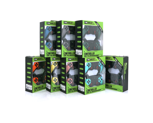 Геймпад Brazzers BR-029 бездротовий (2шт) для PC X360/P3/Android/TVBOX, MixColor, Box