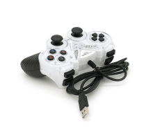 Геймпад Brazzers BR-8600 провідний для ПК, USB 2.0, Double Shock, White, Blister