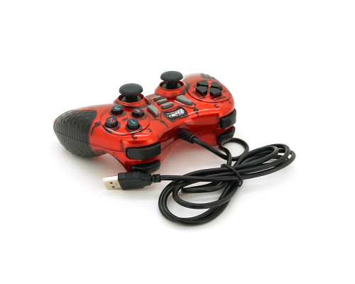 Геймпад Brazzers BR-8700 провідний для ПК, USB 2.0, Red, Blister